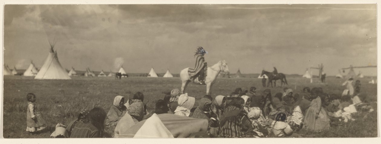 [Le Crieur - Piegan]. - Edward S. Curtis