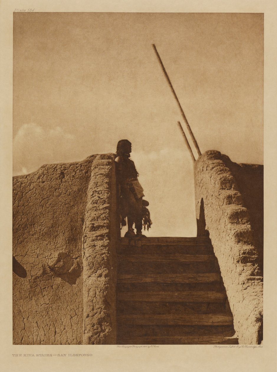 Les escaliers de Kiva - San Ildefonso - Edward S. Curtis