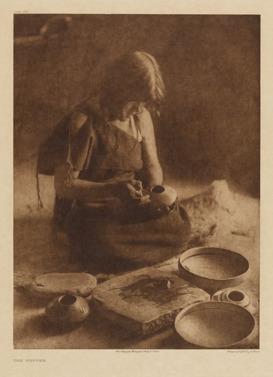 Le potier - Edward S. Curtis