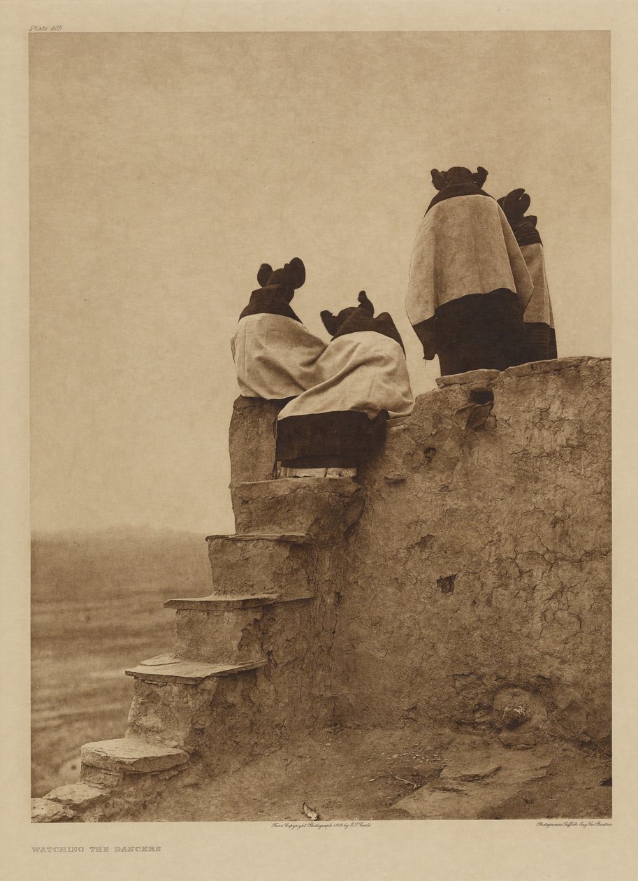 Regardant les danseurs - Edward S. Curtis