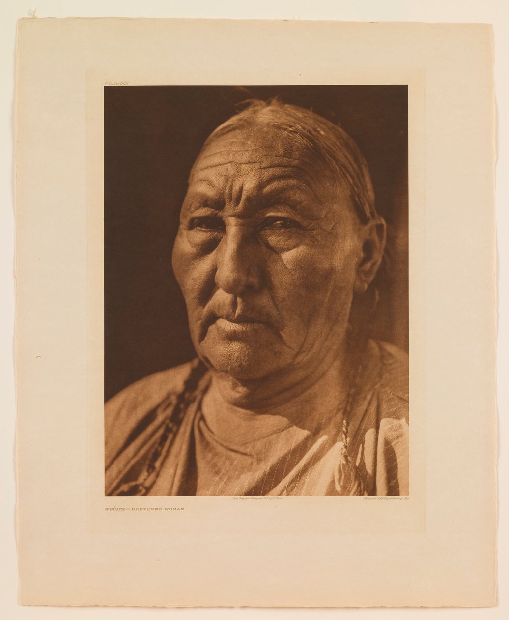 Woista - une femme cheyenne - Edward S. Curtis
