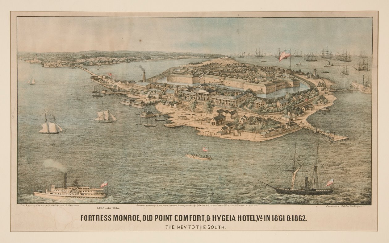 Fortress Monroe, Old Point Comfort, & Hygeia Hotel, Va. en 1861 & 1862 - Edward Sachse