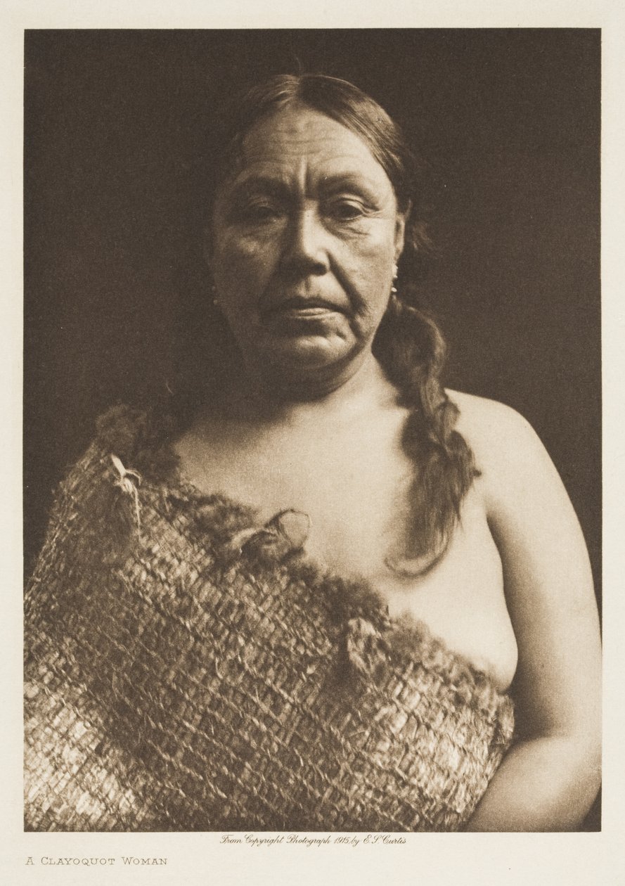 Une femme de Clayoguot - Edward Sheriff Curtis