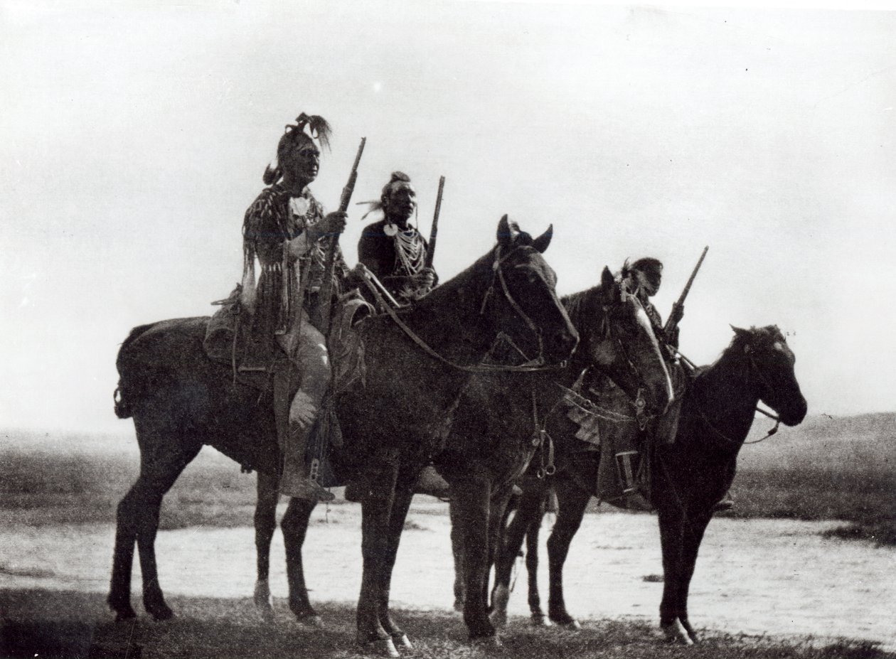 Les éclaireurs de Custer, tribu amérindienne - Edward Sheriff Curtis
