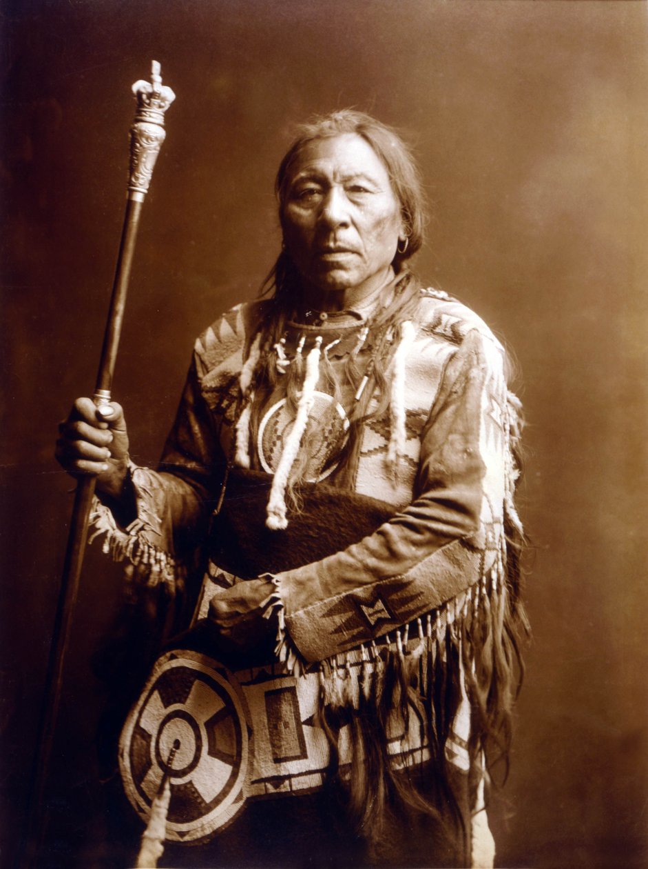 Running Rabbit (Aatsista-Mahkan 1833-1911), Indien Blackfeet, c. 1900, photo Edward S. Curtis - Edward Sheriff Curtis