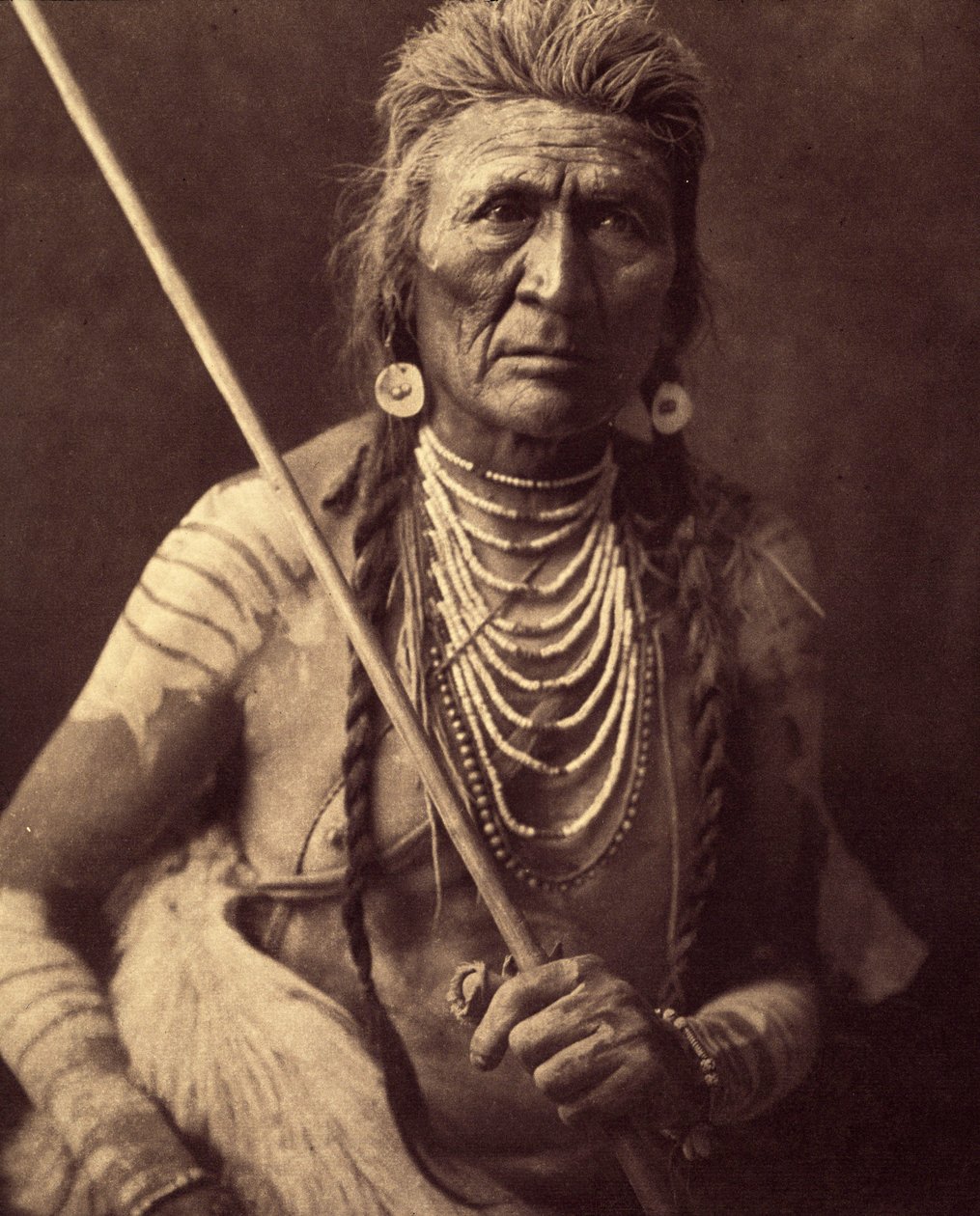 Loup, Indien Apsaroke. Photo tirée du volume 4 de l