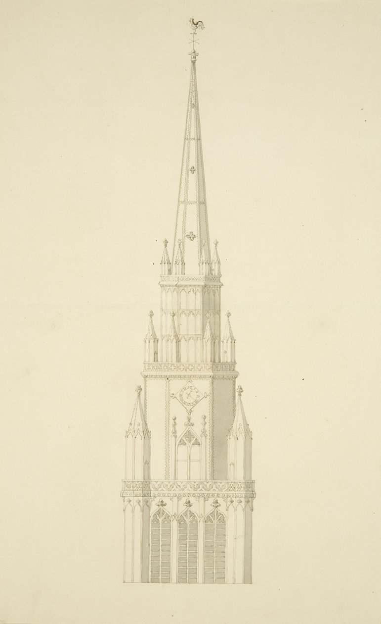 Tour projetée de St Mary Redcliffe - Edward Shiercliffe