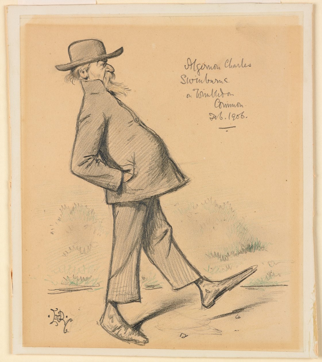 Algernon Charles Swinburne sur Wimbledon Common - Edward Tennyson Reed
