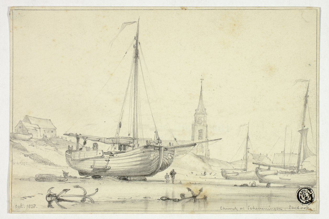 Église à Scheveningen - Edward William Cooke