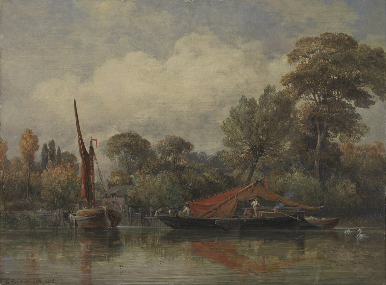 En face de ma maison à Barnes - Edward William Cooke