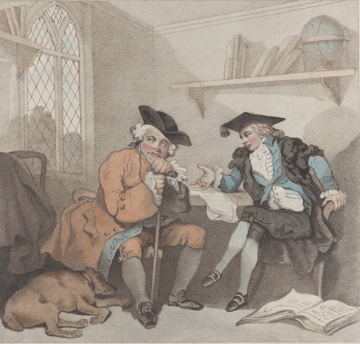 Scène de collège, ou une tentative infructueuse sur la bourse de Old Square-toes - Edward Williams