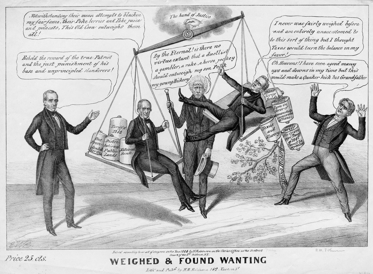 Pesé et trouvé manquant, publié par H R Robinson, New York, 1844 - Edward Williams Clay