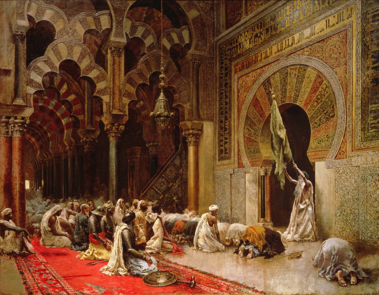Intérieur de la Mosquée de Cordoue, vers 1880 - Edwin Lord Weeks