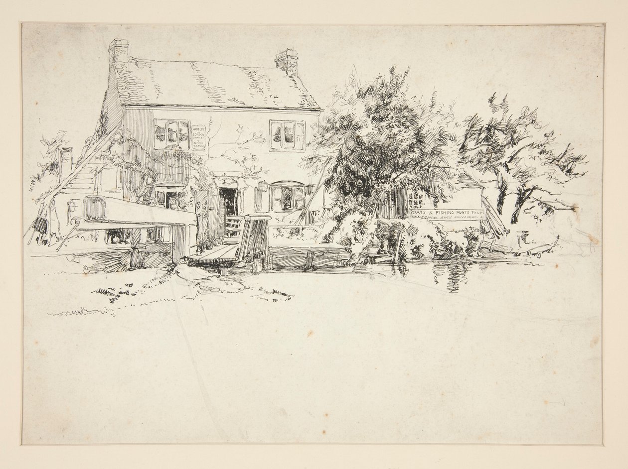 Étude architecturale : Hurley, Londres - Edwin Austin Abbey