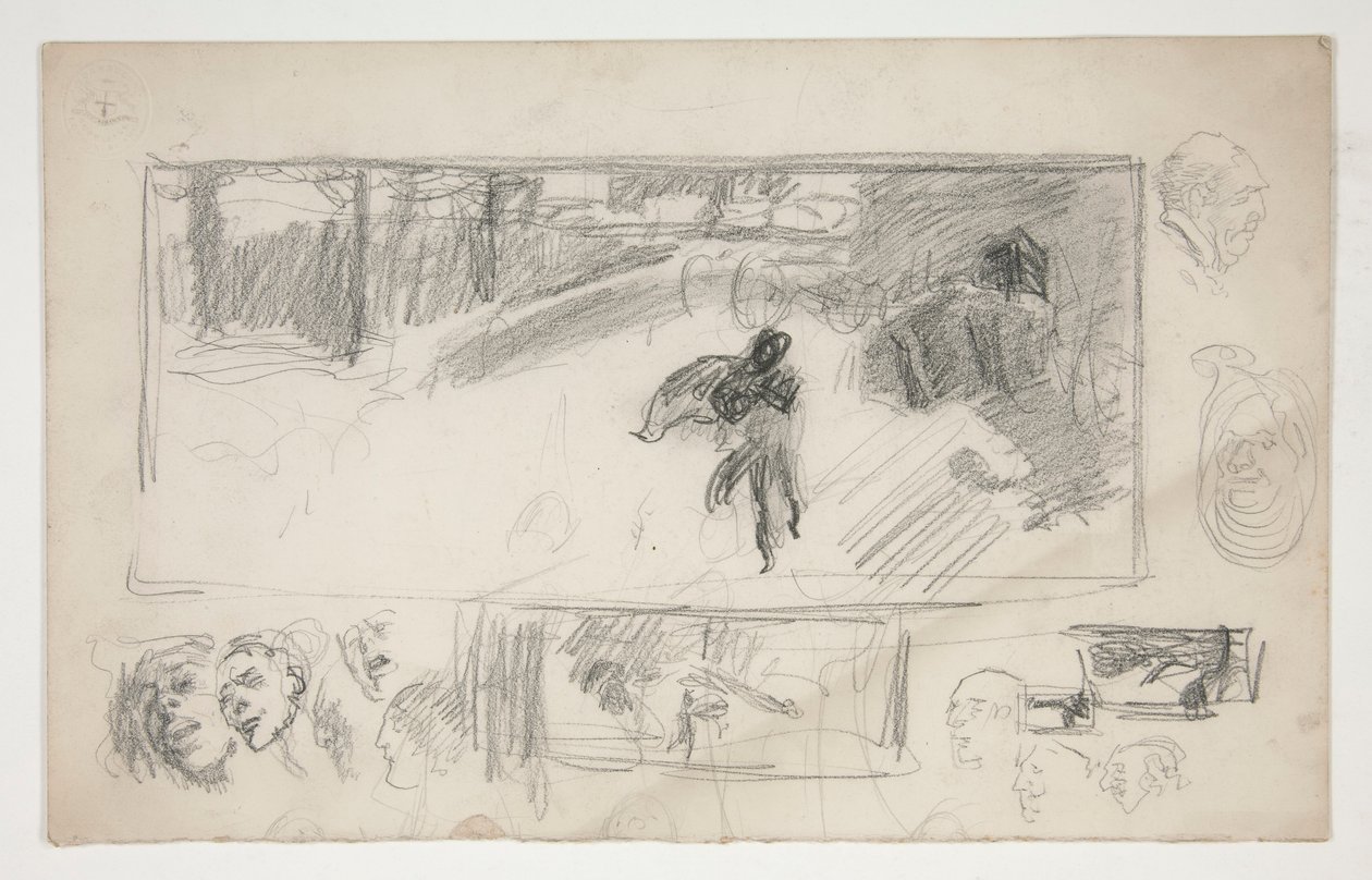 Croquis divers (recto); Croquis d