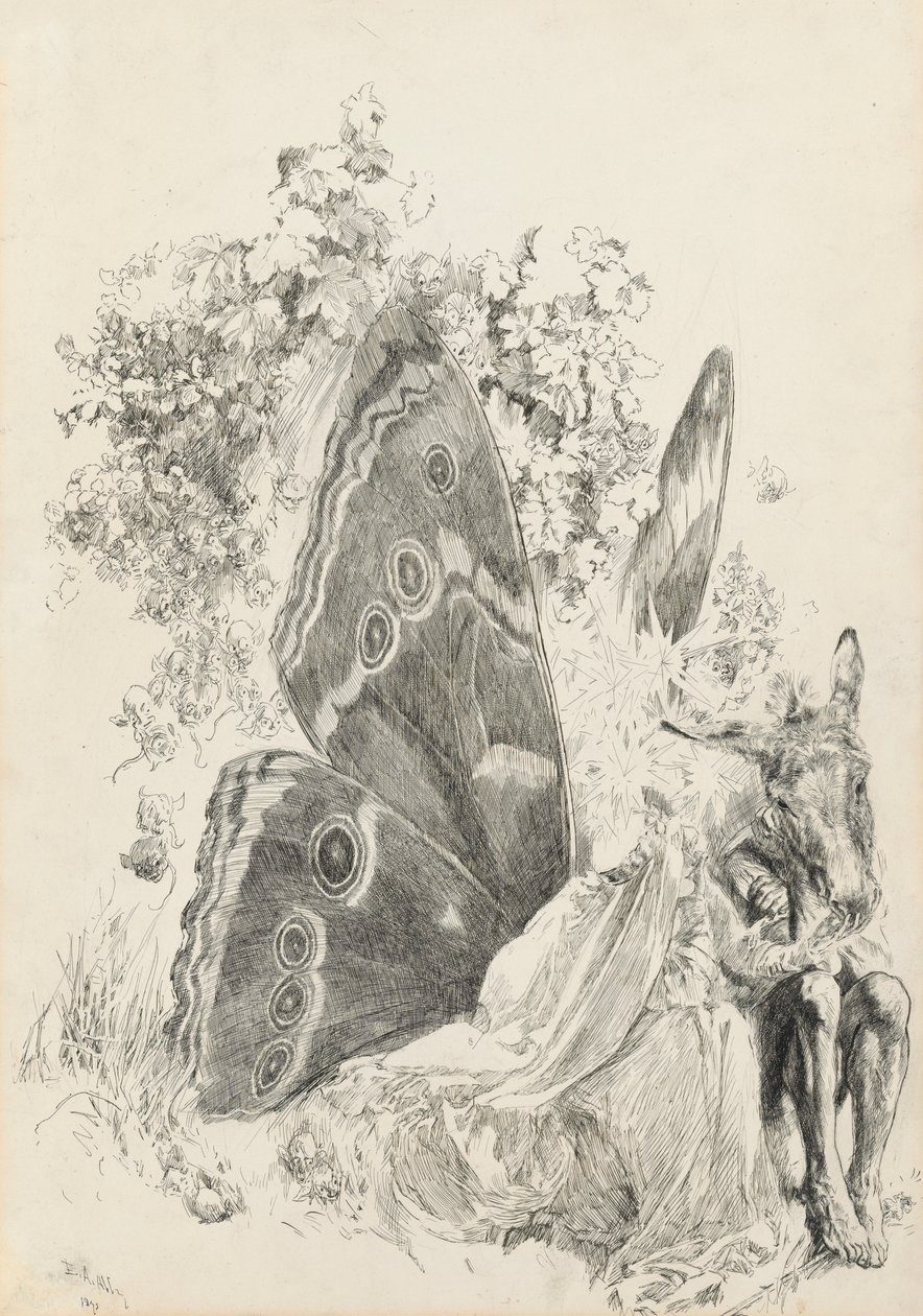 Bottom et Titania, illustration pour Le Songe d