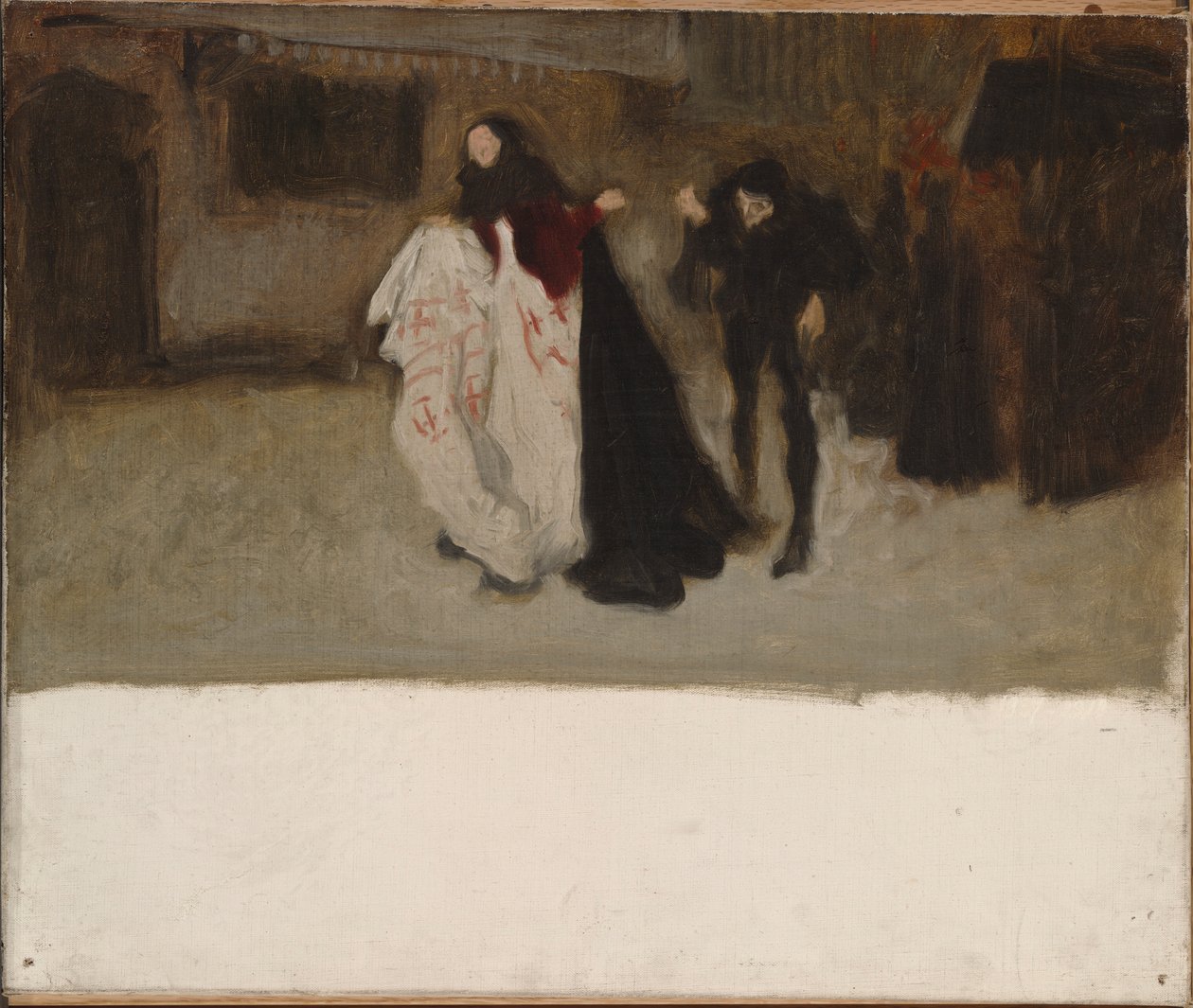 Étude compositionnelle, pour Richard, duc de Gloucester, et Lady Anne - Edwin Austin Abbey