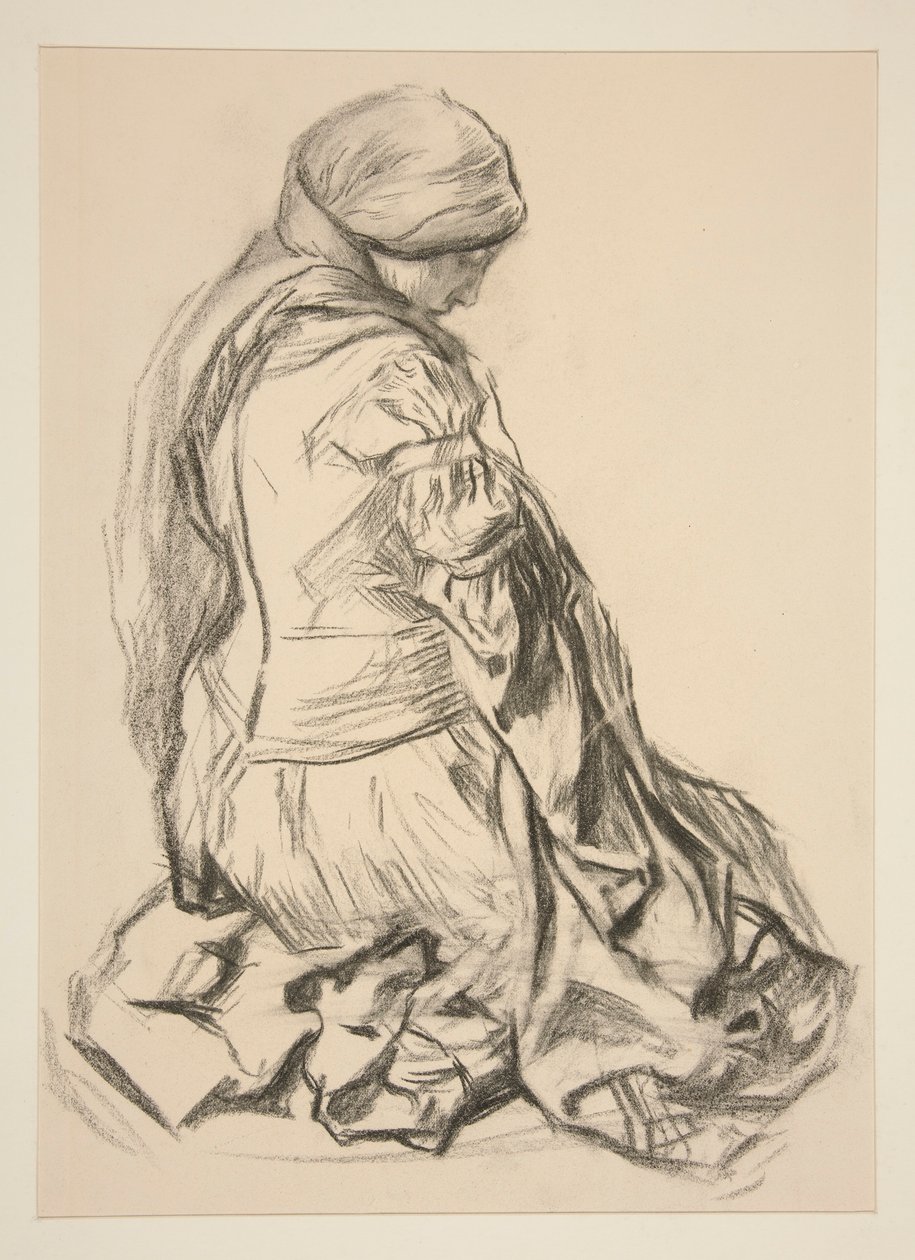 Étude de draperie - Edwin Austin Abbey