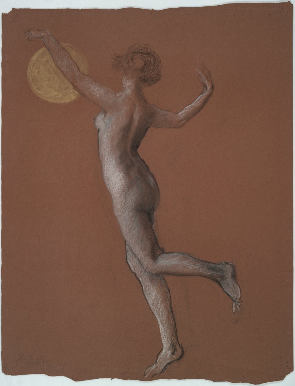 Étude de figure précoce pour - Edwin Austin Abbey