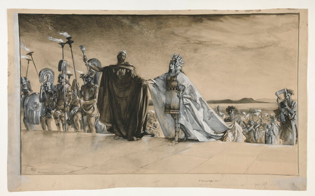 Entrée de Thésée, illustration pour l
