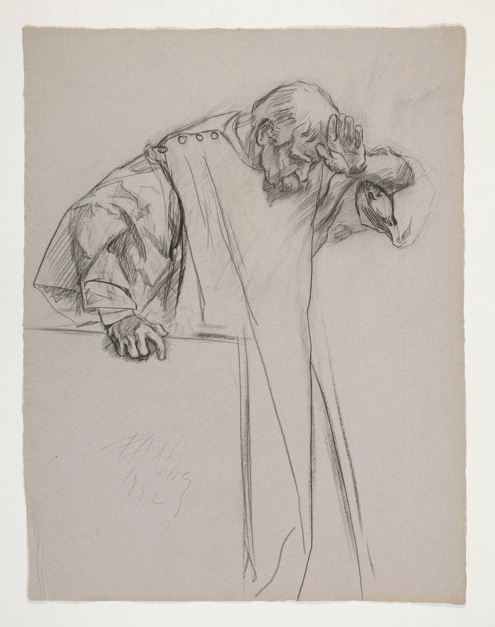 Études de figures pour le Roi Arthur - Edwin Austin Abbey