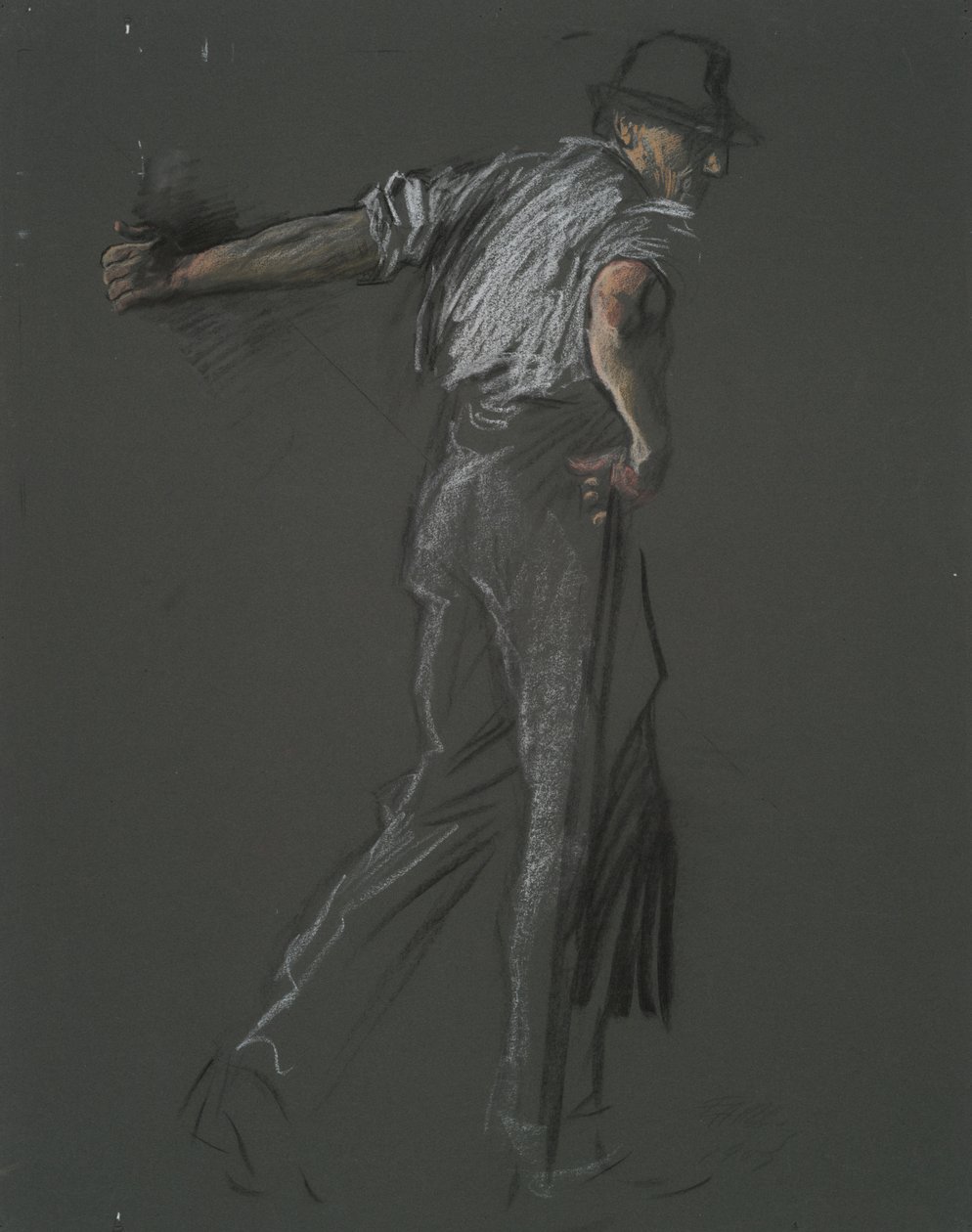 Étude de figure pour - Edwin Austin Abbey