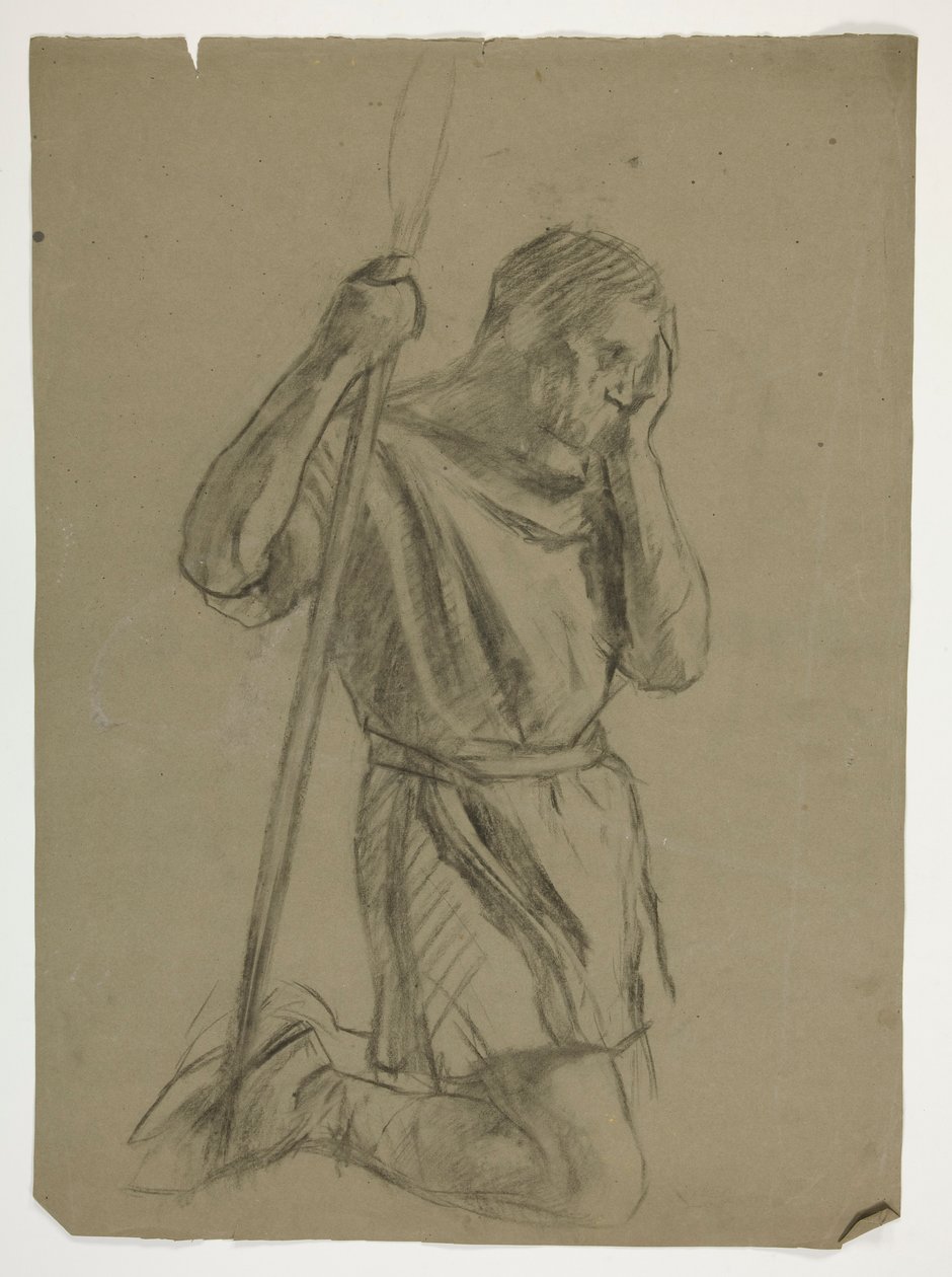 Étude de figure pour le roi Arthur - Edwin Austin Abbey