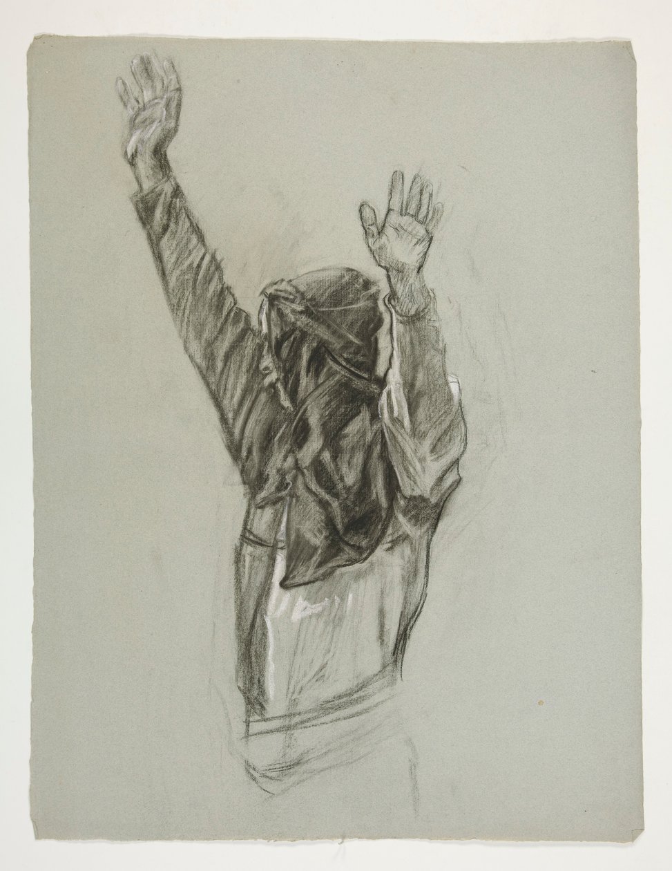 Étude de figure pour le roi Arthur - Edwin Austin Abbey