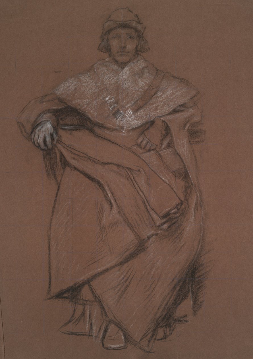 Étude de figure pour la Bourse Royale - Edwin Austin Abbey