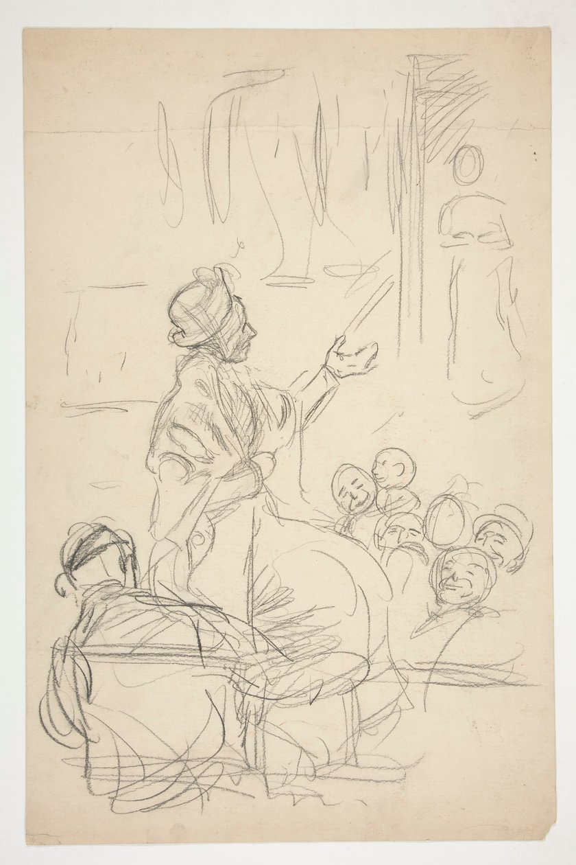 Groupe de figures - (illustration non identifiée) - Edwin Austin Abbey