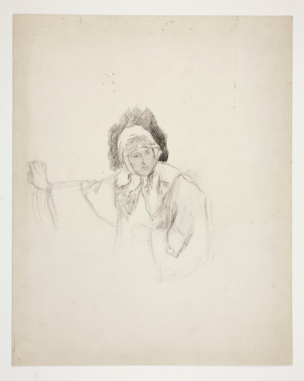 Isabella au couvent (étude pour .1103), Acte I, Scène V, Mesure pour Mesure - Edwin Austin Abbey