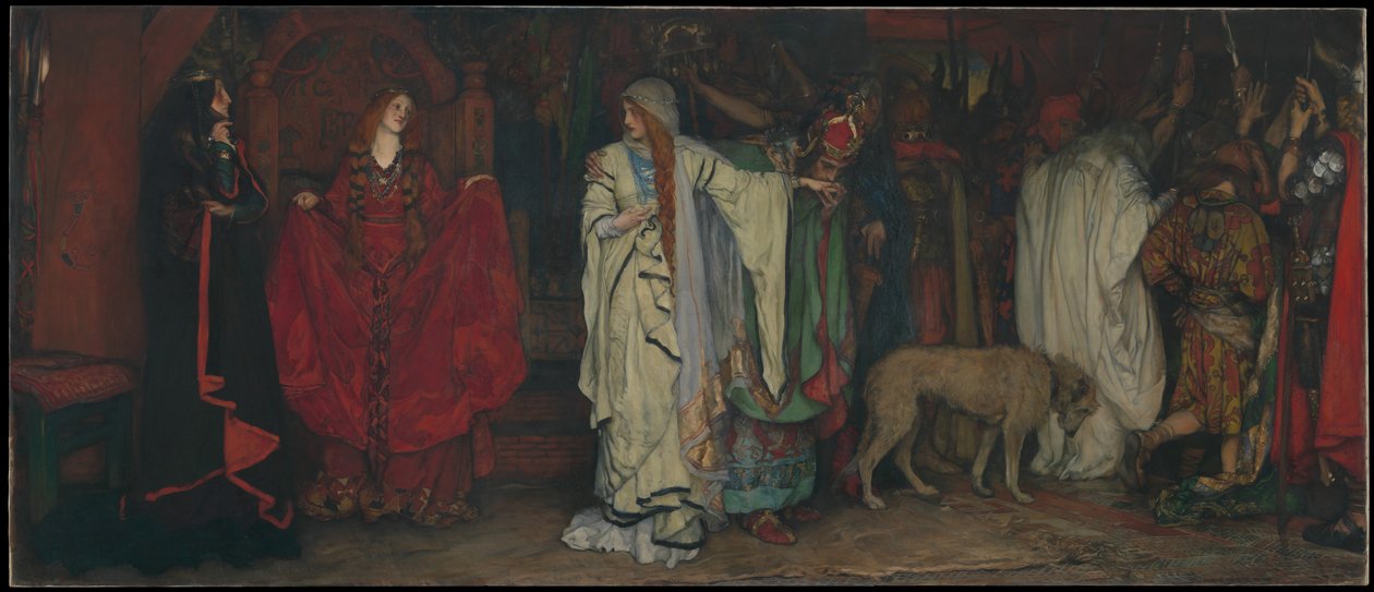 « Le Roi Lear », acte I, scène I - Edwin Austin Abbey