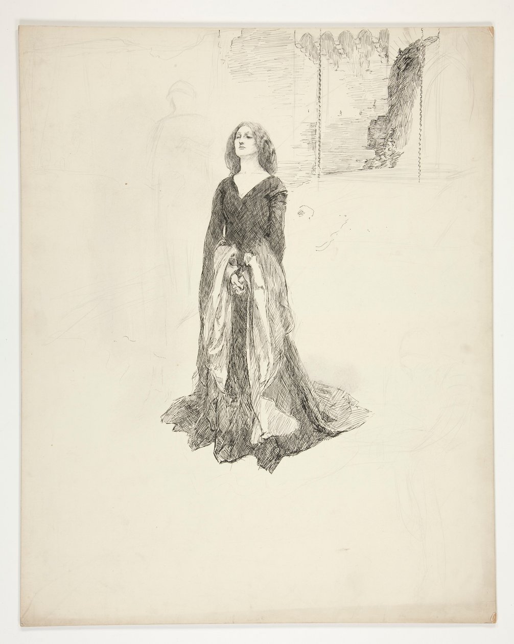 Dame aux mains jointes, de Richard II - Edwin Austin Abbey