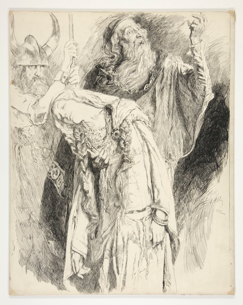 Lear avec Cordelia morte dans ses bras, Acte V, Scène iii, Le Roi Lear - Edwin Austin Abbey