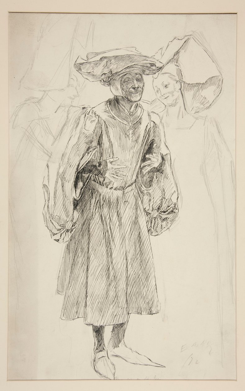 Rosalin et Maria | Edwin Austin Abbey | Estampe d'art