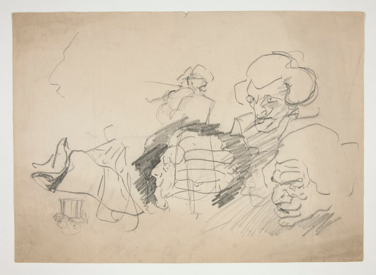 Feuille de croquis - Edwin Austin Abbey
