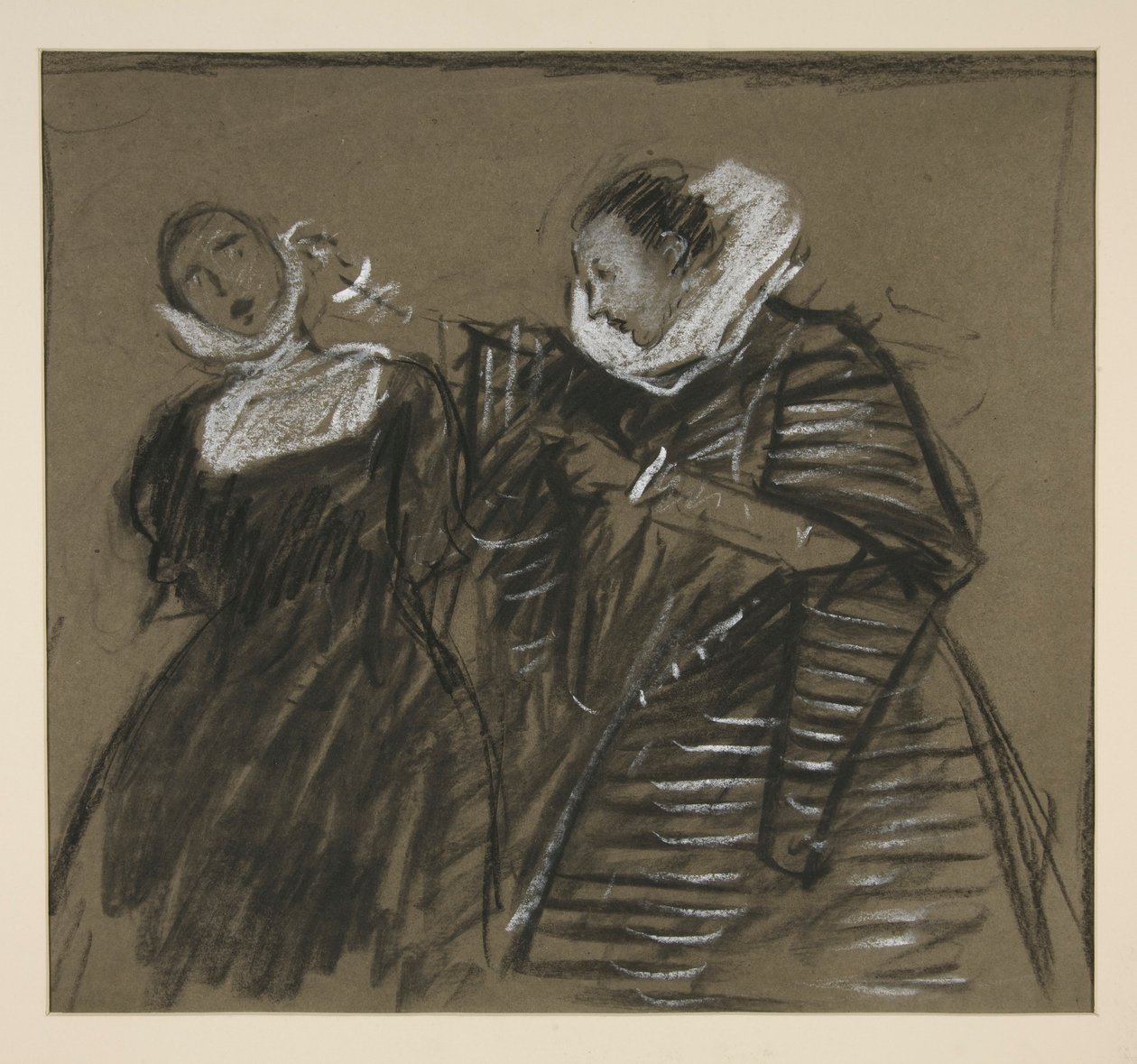 Esquisse pour La Mégère apprivoisée (?) - Edwin Austin Abbey