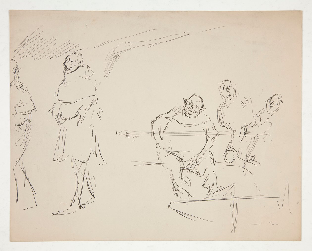 Études pour une pièce de Shakespeare non identifiée (Falstaff ?) - Edwin Austin Abbey