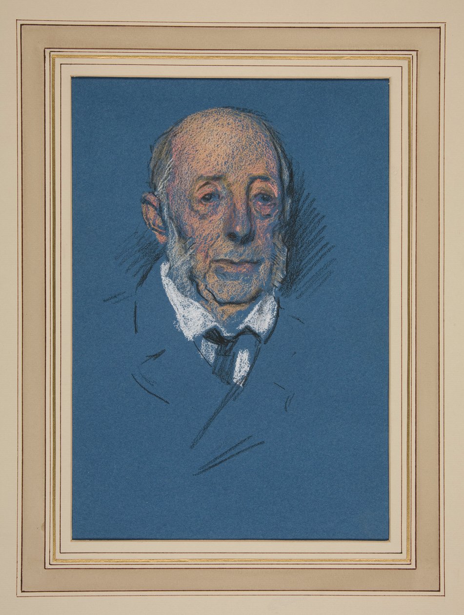 Étude. Vieil homme pour couronnement - Edwin Austin Abbey