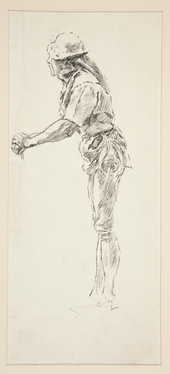Étude pour Dull, de Love - Edwin Austin Abbey