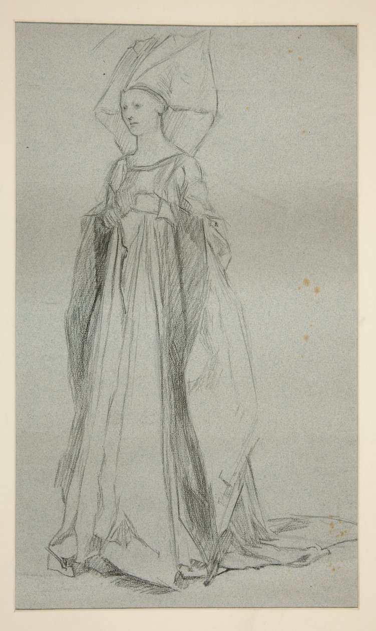 Étude pour Lady Anne, pour Richard III (?) - Edwin Austin Abbey