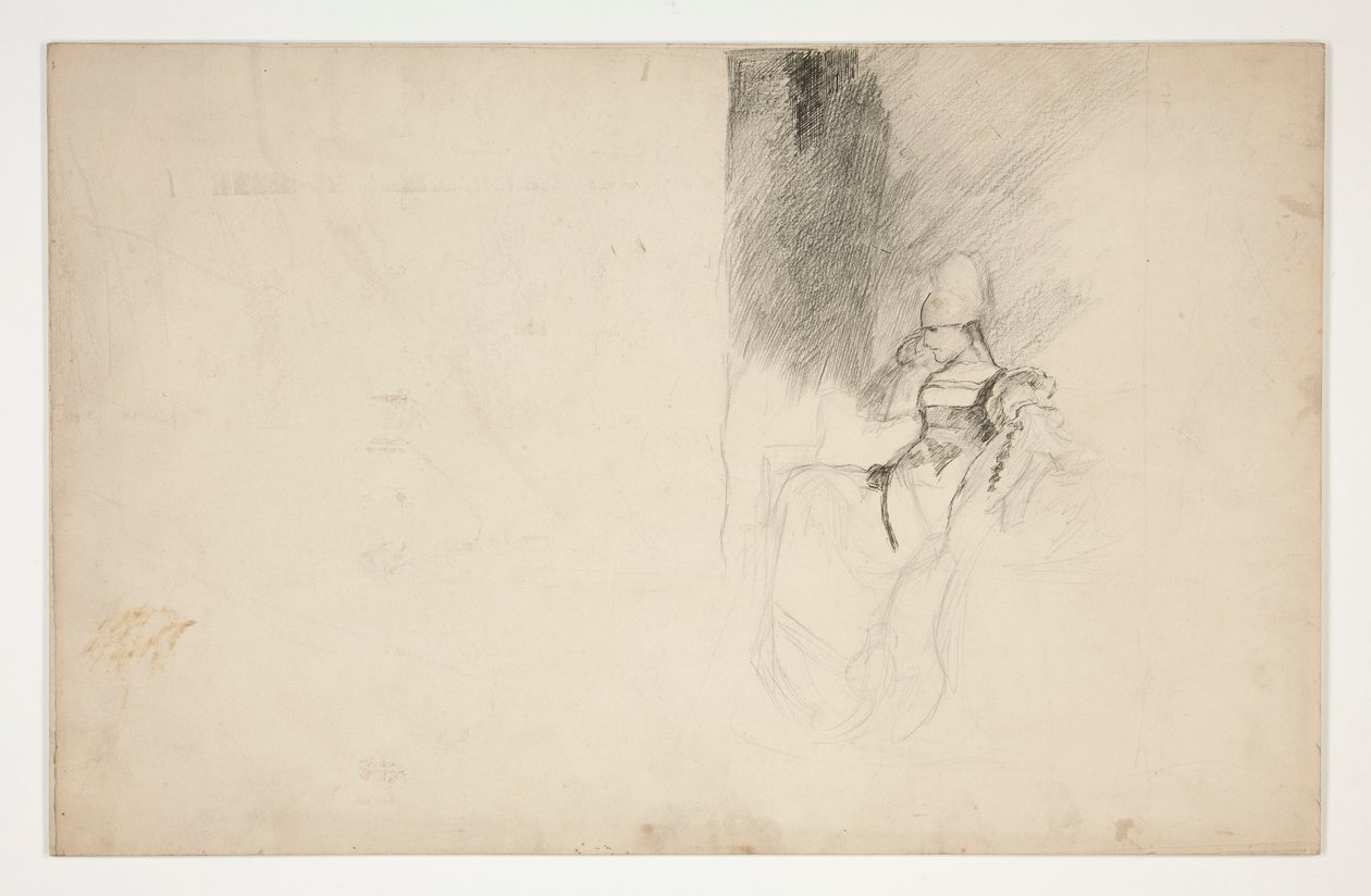 Étude pour Mariana, de Mesure pour Mesure - Edwin Austin Abbey