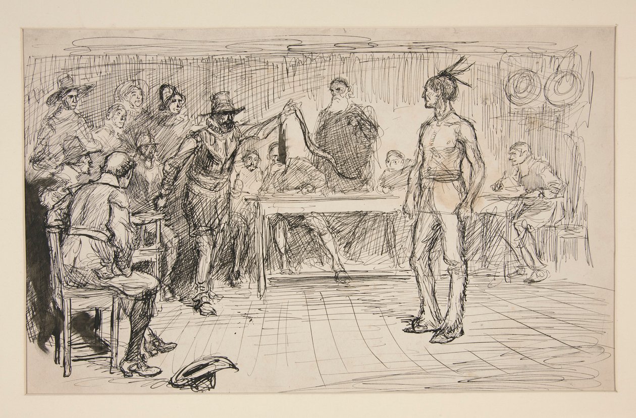 Étude pour Miles Standish - Edwin Austin Abbey