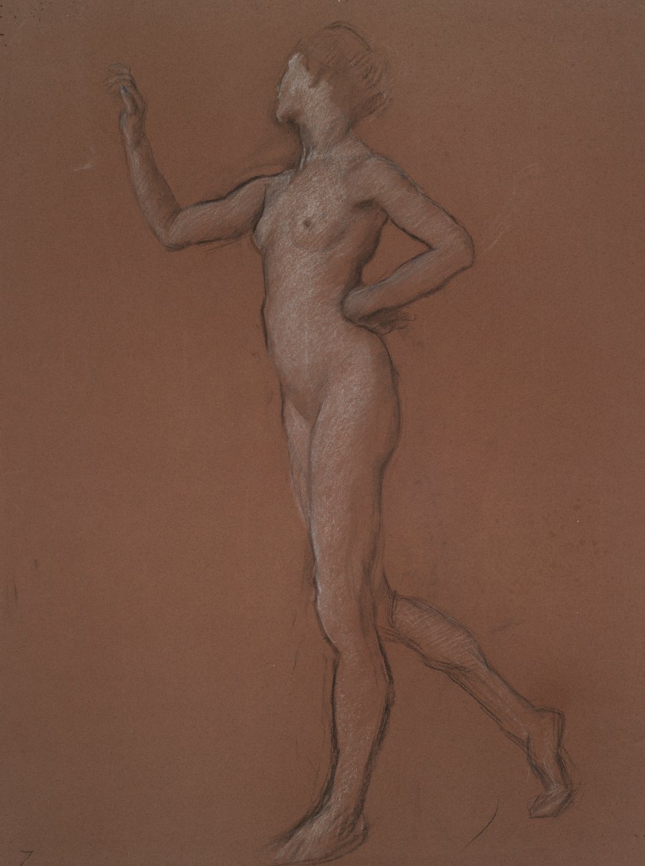 Étude pour figure de 7h - Edwin Austin Abbey