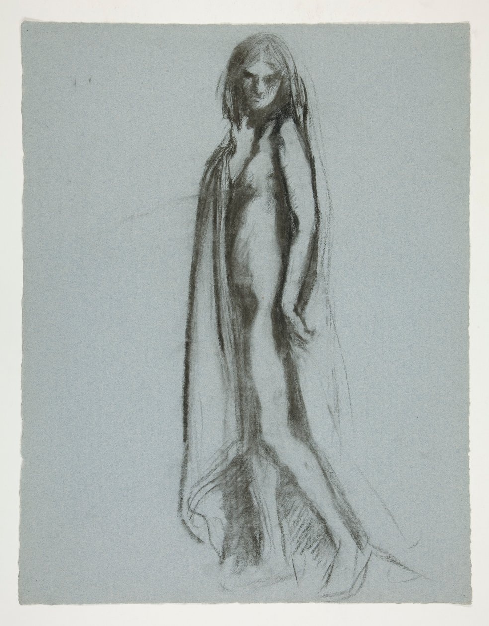 Étude pour la figure de 19h dans - Edwin Austin Abbey