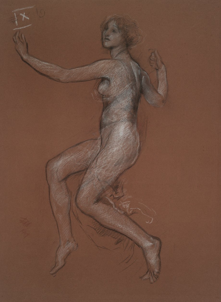 Étude pour la figure de 9h - Edwin Austin Abbey