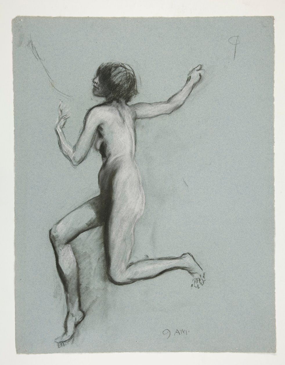 Étude pour la figure de 9h - Edwin Austin Abbey