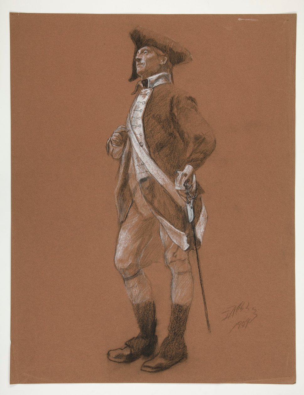Étude pour la figure du général Anthony Wayne - Edwin Austin Abbey