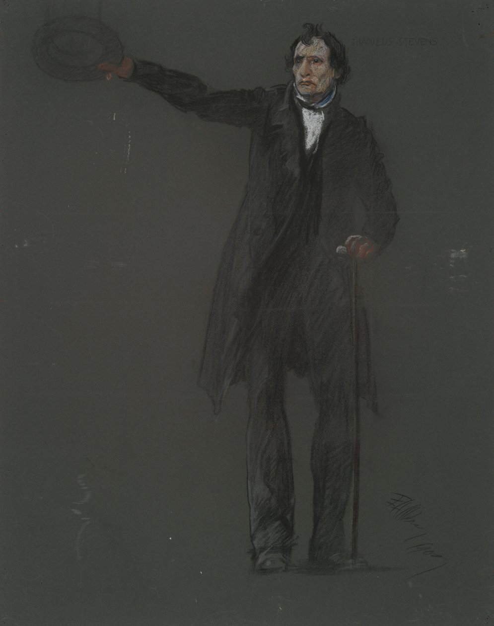Étude pour la figure de Thaddeus Stevens - Edwin Austin Abbey