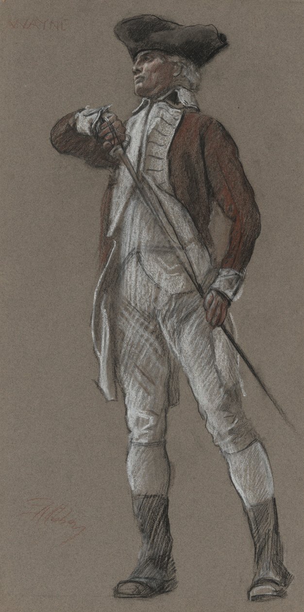 Étude du général Wayne, pour une fresque au capitole de l